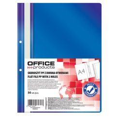 Dosar plastic cu sina si doua perforatii OFFICE Products, 100/170 microni