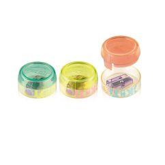 Ascutitoare plastic simpla cu container SPIN LOOK 2 MILAN
