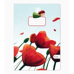 Caiet Aperta, Poppies, A5, 24 file, 90g, Tip 1