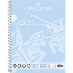 Caiet spira A4 80 file 90 gr dictando coperta carton Bleu Sky FABER-CASTELL