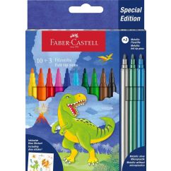 Carioca 10+3 culori Dinozauri FABER-CASTELL