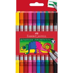 Carioca 10 culori 2 capete FABER-CASTELL