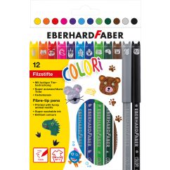 Carioci 12 culori animale EBERHARD FABER