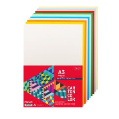Carton color A3 160g/mp 250 coli 10 culori DACO