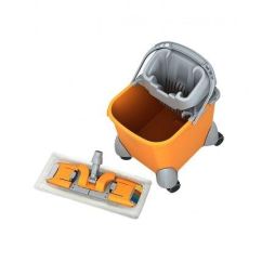 Carucior de curatenie cu galeata 20l si talpa mop plat Klick+Mop microfibra-Piko Trolley, SPLAST