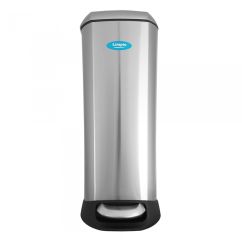 Cos gunoi soft close, inox satinat, cu pedala, LIMPIO, 20l