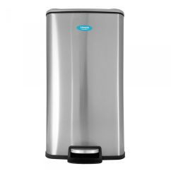 Cos gunoi soft close, inox satinat, cu pedala, LIMPIO, 30l