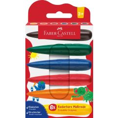 Creioane cerate model Degete set 6 FABER CASTELL