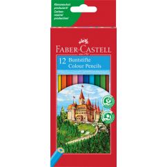 Creioane Colorate 12 culori FABER-CASTELL