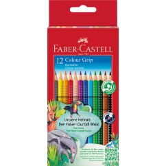 Creioane Colorate 12 culori grip 2001 FABER-CASTELL