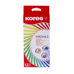 Creioane Colorate 12 culori triunghiulare ECO KORES