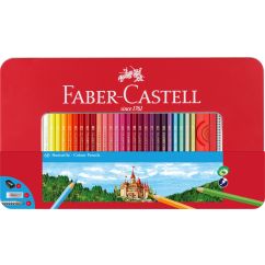 Creioane Colorate 60 culori cutie metal FABER-CASTELL