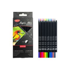 Creion color 12 culori Black&White DACO
