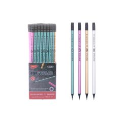 Creion negru cu radiera Metalia HB DACO