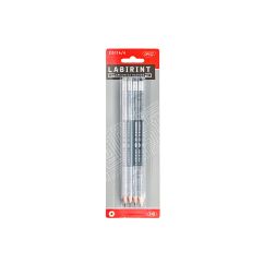 Creion negru cu radiera SET 4 Labirint DACO