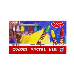 Culori pastel ulei 12 culori DACO