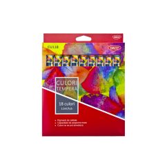 Culori tempera 18 culori 12 ml DACO
