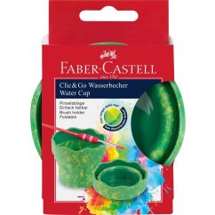 Cutie apa click&go Dinozauri verde marmorat FABER-CASTELL
