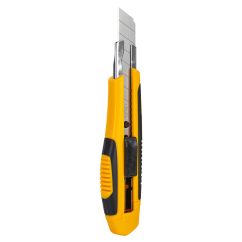 Cutter 18mm cu grip, maner ergonomic din material plastic+lame de rezerva DELI