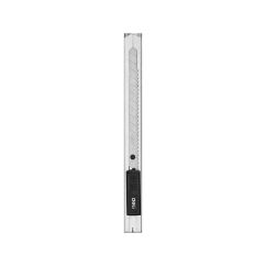 Cutter 9mm mic metalic cu sina si protectie DELI