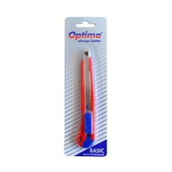 Cutter 9mm Optima, lama SK7, sina metalica, ABS