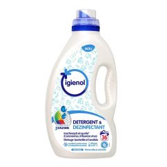 Detergent dezinfectant rufe albe si colorate, fara clor, Mountain Fresh, 36 spalari, IGIENOL, 1.8l