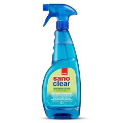 Detergent geamuri si multisuprafete cu otet, Clear, SANO, 1l