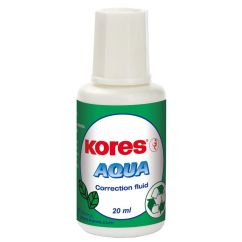 Fluid corector cu pensula pe baza de apa 20 ml KORES