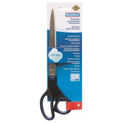 Foarfeca metalica de birou DONAU Soft Grip, 25 cm, albastru