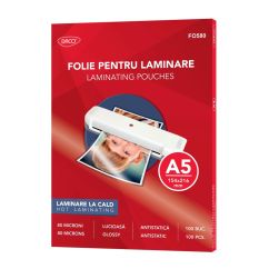 Folie laminare A5 80 microni 100/top DACO