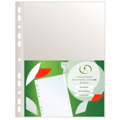 Folie protectie pentru documente A4, 50 microni, 100/set, KOOBIC - cristal