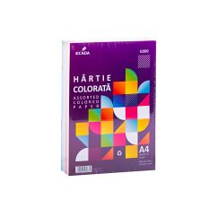 Hartie colorata A4 75 g/mp 500 coli 10 culori ECADA