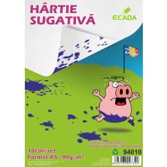 Hartie sugativa A5 90 g/mp 10 coli/set ECADA