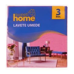 Lavete umede, SWEET HOME, 3buc/set