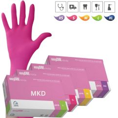 Manusi nitril roz, AQL 1, ZARYS, 100buc/cutie