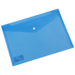 Mapa plastic cu buton A4 culori translucide DELI