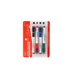 Set 4 marker tabla magnetica cu burete DACO