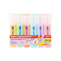 Set 6 marker evidentiator pastel DACO