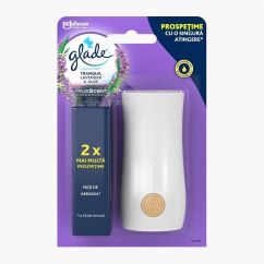Odorizant baie microspray, cu aparat, Tranquil Lavander & Aloe, GLADE, 10ml