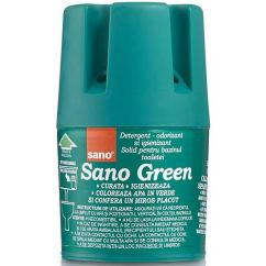 Odorizant solid pentru rezervorul toaletei, SANO Green, 150gr