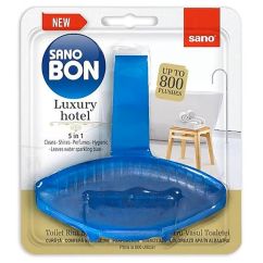 Odorizant solid pentru vasul toaletei, Luxury Hotel, SANO Bon Blue, 55gr