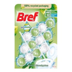 Odorizant WC Pro Nature, Menta si Eucalipt, BREF 3x50gr