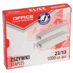 Capse zincate OFFICE Products 23/13, pentru 100 coli, 1000 buc/cut