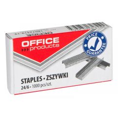 Capse 24/6, 1000 buc/cut, zincate, OFFICE Products