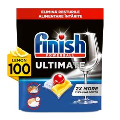 Pastile pentru masina de spalat vase, FINISH Ultimate All In One, 100buc - 1