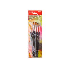 Pensule par sintetic varf drept set 6 DACO
