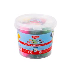 Plastilina 10 culori 1500 g Cu Greutate DACO