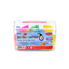 Plastilina 12 culori pastelate DACO