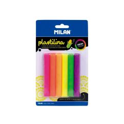 Plastilina 6x11.5 g Neon MILAN