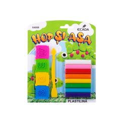 Plastilina 8x12.5 g + forme modelaj ECADA
